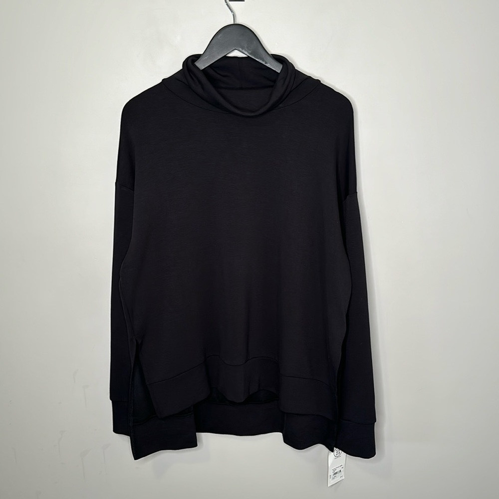 NWT Sage Collective Black Long Sleeve Mock Neck Top